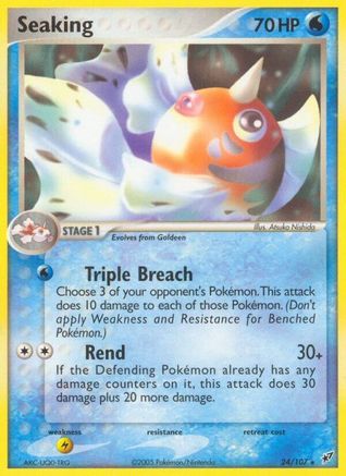 Image of Seaking (24/107) (Stamped) [EX: Deoxys]