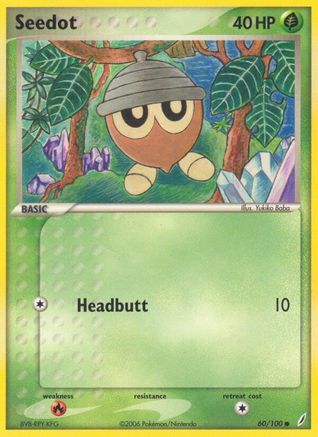 Image of Seedot (60/100) (Stamped) [EX: Crystal Guardians]