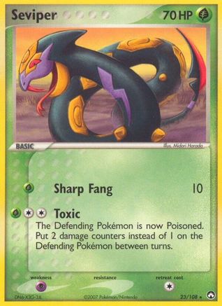 Image of Seviper (23/108) (Stamped) [EX: Power Keepers]