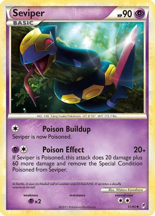 Image of Seviper (51/95) [HeartGold & SoulSilver: Call of Legends]