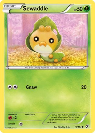Image of Sewaddle (10/113) [Black & White: Legendary Treasures]