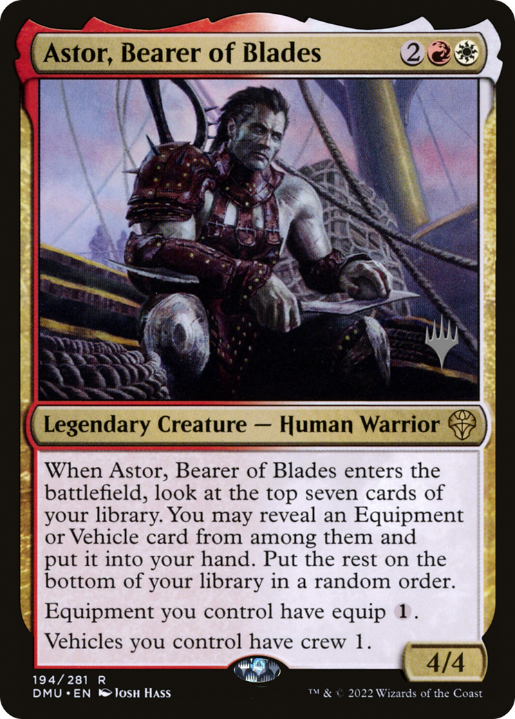 Image of Astor, Bearer of Blades (Promo Pack) [Dominaria United Promos]