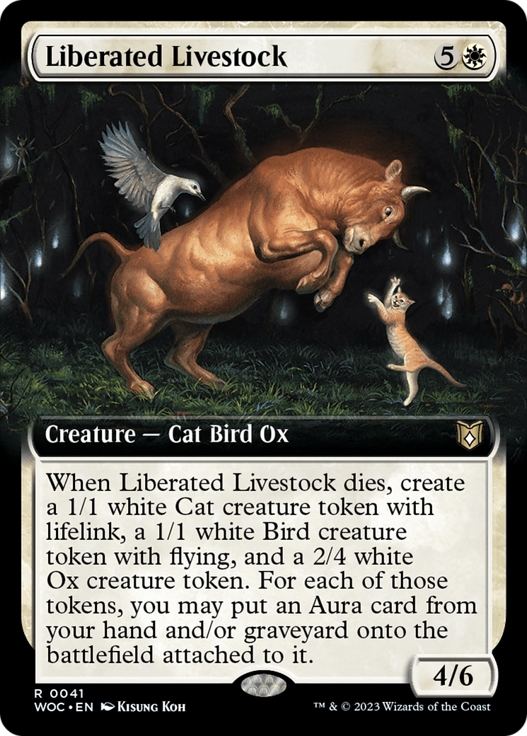 Image of Liberated Livestock (Extended Art) [Wilds of Eldraine Commander]