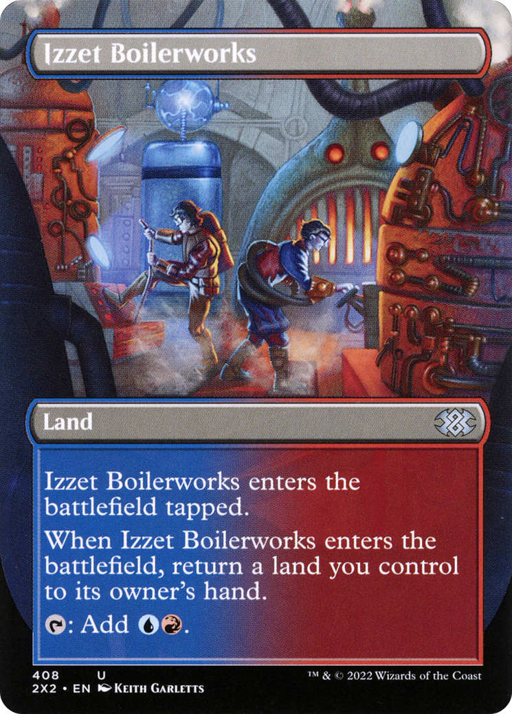 Image of Izzet Boilerworks (Borderless Alternate Art) [Double Masters 2022]