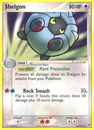 Image of Shelgon (45/107) (Stamped) [EX: Deoxys]