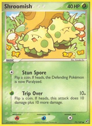 Image of Shroomish (72/107) (Stamped) [EX: Deoxys]