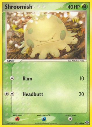 Image of Shroomish (63/106) (Stamped) [EX: Emerald]