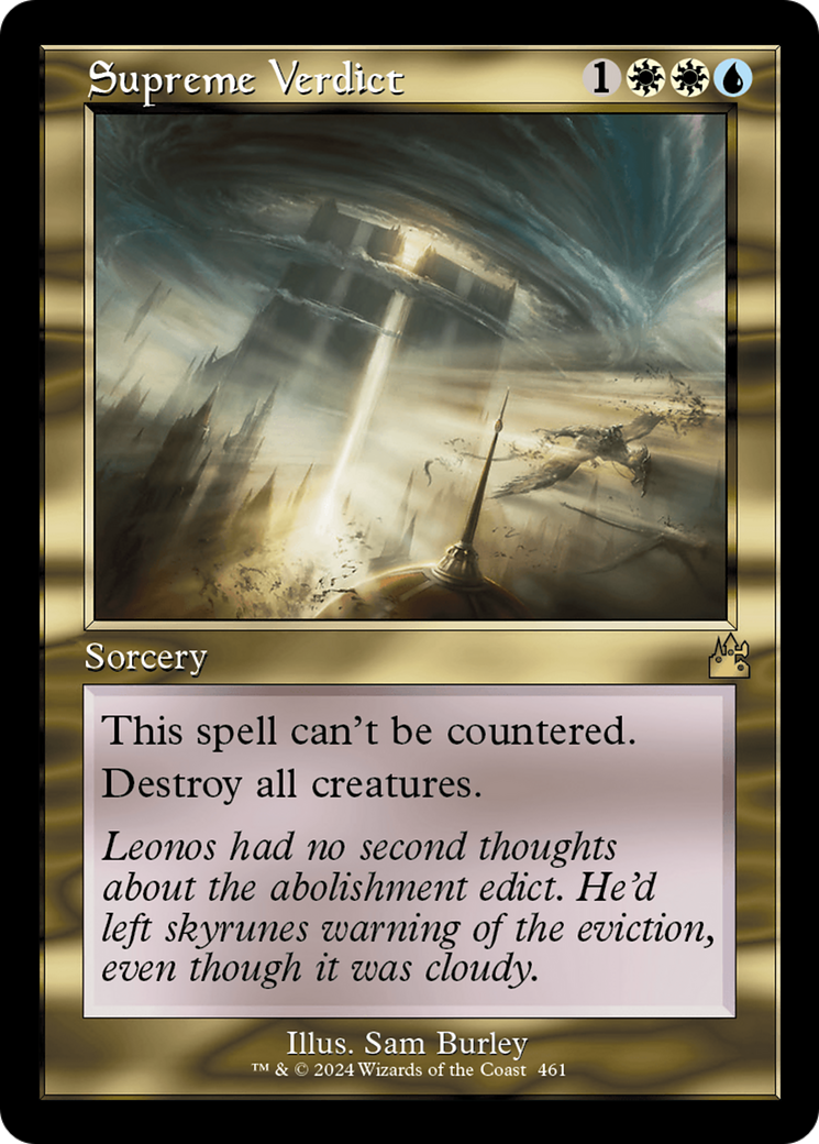 Image of Supreme Verdict (Retro Frame) [Ravnica Remastered]