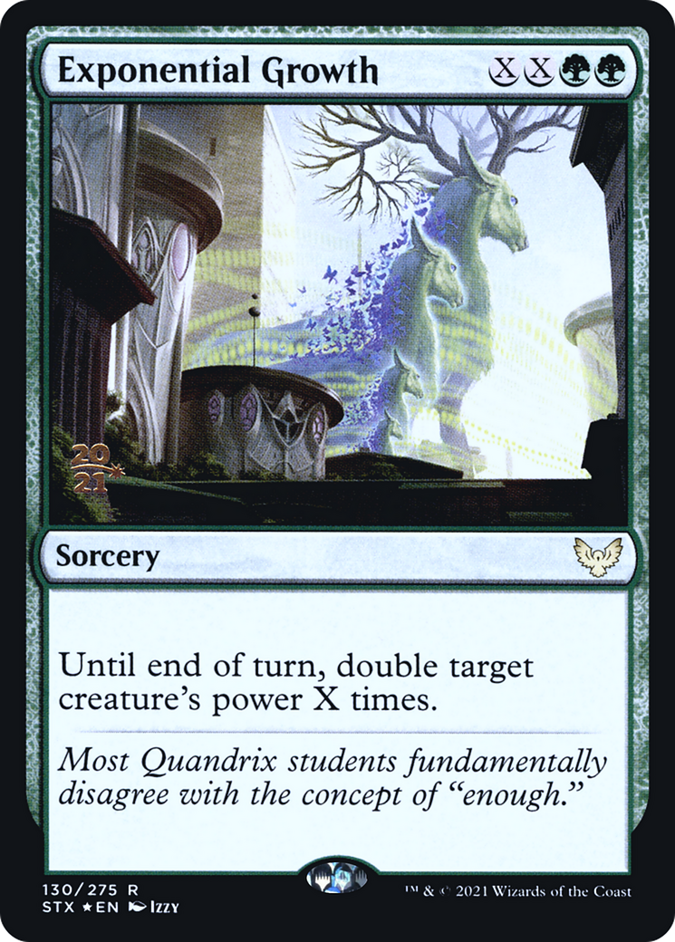 Image of Exponential Growth [Strixhaven: School of Mages Prerelease Promos]
