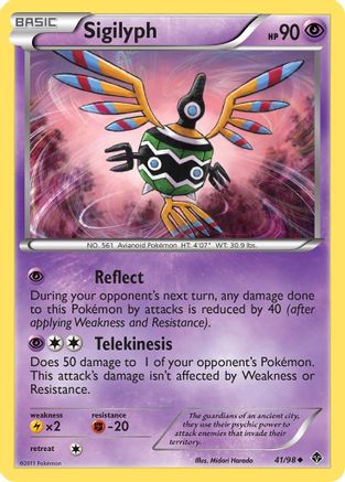 Image of Sigilyph (41/98) [Black & White: Emerging Powers]