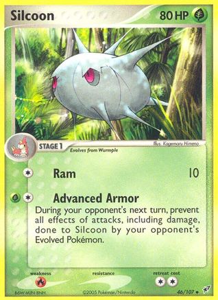 Image of Silcoon (46/107) (Stamped) [EX: Deoxys]