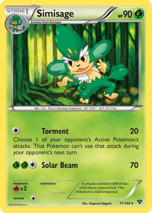 Image of Simisage (11/146) [XY: Base Set]