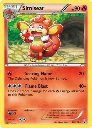 Image of Simisear (20/135) [Black & White: Plasma Storm]