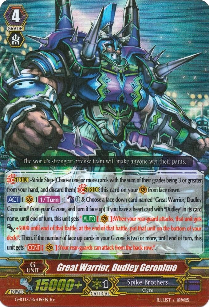 Image of Great Warrior, Dudley Geronimo (G-BT13/Re:05EN) [Ultimate Stride]