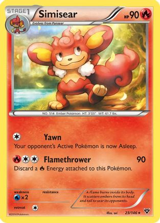 Image of Simisear (23/146) [XY: Base Set]