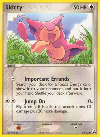 Image of Skitty (64/92) (Stamped) [EX: Legend Maker]