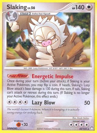 Image of Slaking (34/123) [Diamond & Pearl: Mysterious Treasures]
