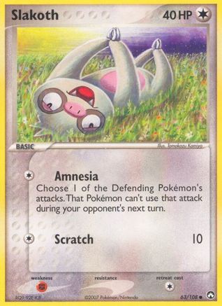 Image of Slakoth (63/108) (Stamped) [EX: Power Keepers]