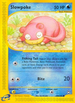 Image of Slowpoke (108/147) [Aquapolis]