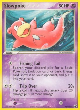 Image of Slowpoke (72/115) (Stamped) [EX: Unseen Forces]