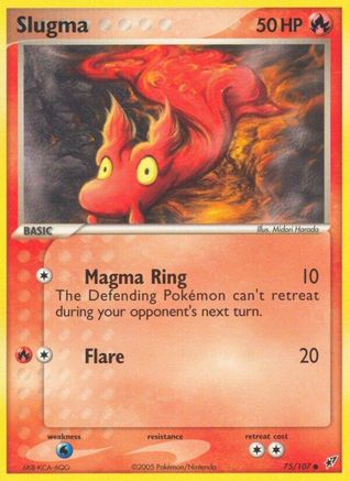 Image of Slugma (75/107) (Stamped) [EX: Deoxys]