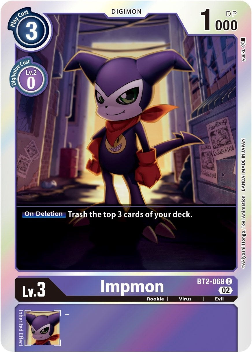 Image of Impmon [BT2-068] (Alternate Art) [Starter Deck: Beelzemon Advanced Deck Set]