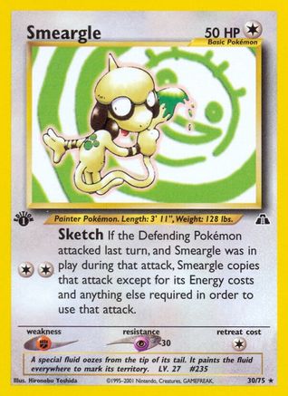 Image of Smeargle (30/75) [Neo Discovery 1st Edition]