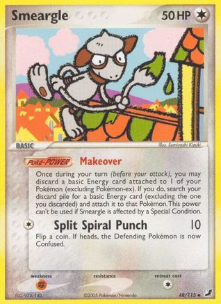 Image of Smeargle (48/115) (Stamped) [EX: Unseen Forces]