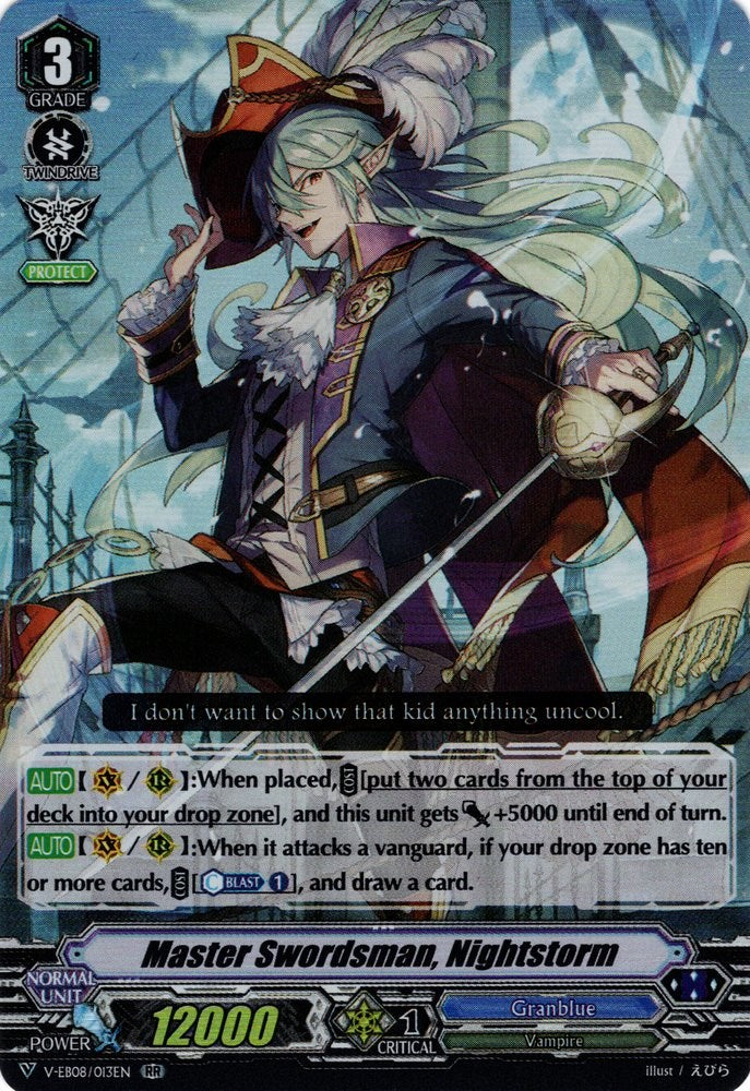 Image of Master Swordsman, Nightstorm (V-EB08/013EN) [My Glorious Justice]