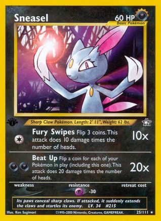 Image of Sneasel (25/111) [Neo Genesis 1st Edition]