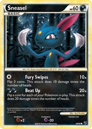 Image of Sneasel (68/90) [HeartGold & SoulSilver: Undaunted]