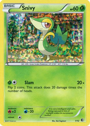 Image of Snivy (1/12) [McDonald's Promos: 2011 Collection]