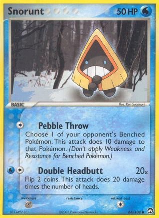 Image of Snorunt (64/108) (Stamped) [EX: Power Keepers]