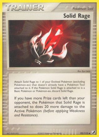 Image of Solid Rage (92/115) (Stamped) [EX: Unseen Forces]