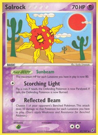 Image of Solrock (47/107) (Stamped) [EX: Deoxys]