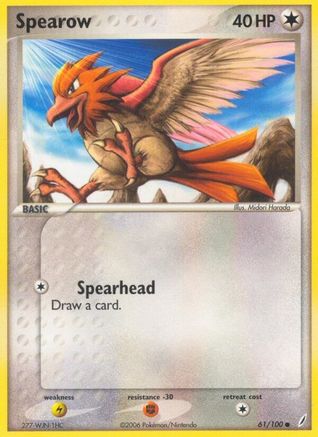 Image of Spearow (61/100) (Stamped) [EX: Crystal Guardians]