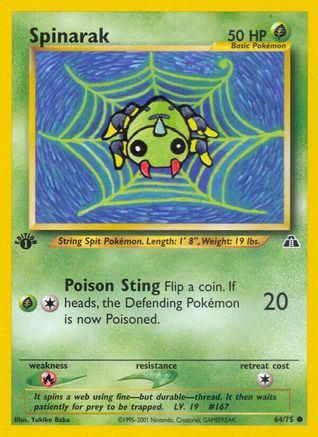 Image of Spinarak (64/75) [Neo Discovery 1st Edition]