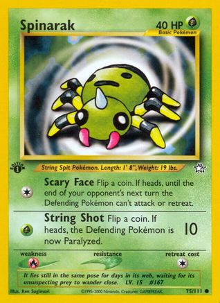 Image of Spinarak (75/111) [Neo Genesis 1st Edition]
