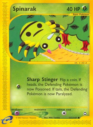 Image of Spinarak (111/147) [Aquapolis]