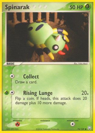 Image of Spinarak (78/109) (Stamped) [EX: Team Rocket Returns]