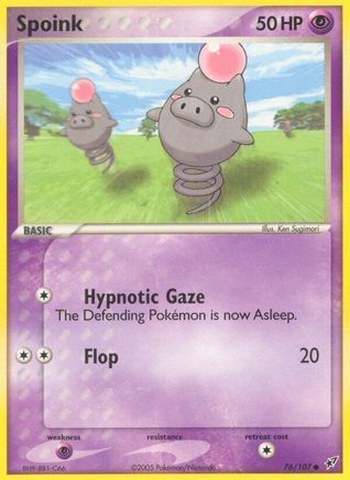 Image of Spoink (76/107) (Stamped) [EX: Deoxys]