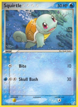Image of Squirtle (63/100) (Stamped) [EX: Crystal Guardians]