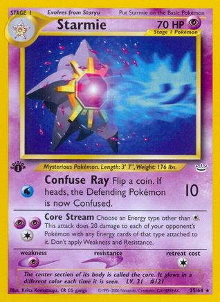 Image of Starmie (25/64) [Neo Revelation 1st Edition]