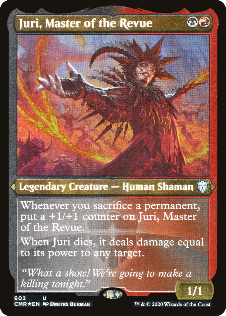 Image of Juri, Master of the Revue (Etched) [Commander Legends]