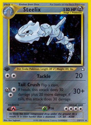 Image of Steelix (15/111) [Neo Genesis 1st Edition]