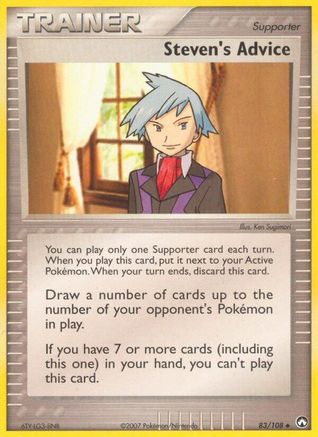 Image of Steven's Advice (83/108) (Stamped) [EX: Power Keepers]