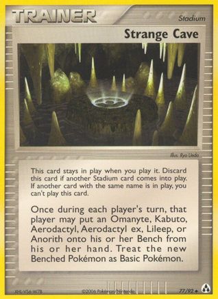 Image of Strange Cave (77/92) (Stamped) [EX: Legend Maker]