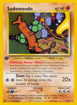 Image of Sudowoodo (26/64) [Neo Revelation 1st Edition]