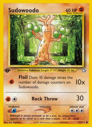 Image of Sudowoodo (77/111) [Neo Genesis 1st Edition]