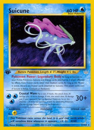 Image of Suicune (27/64) [Neo Revelation 1st Edition]